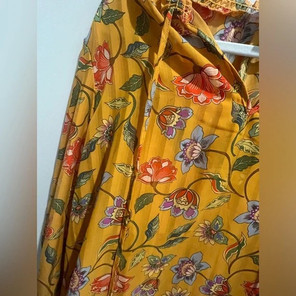 NWT Nanette Lepore Floral Long Sleeve Blouse - Picture 5 of 12